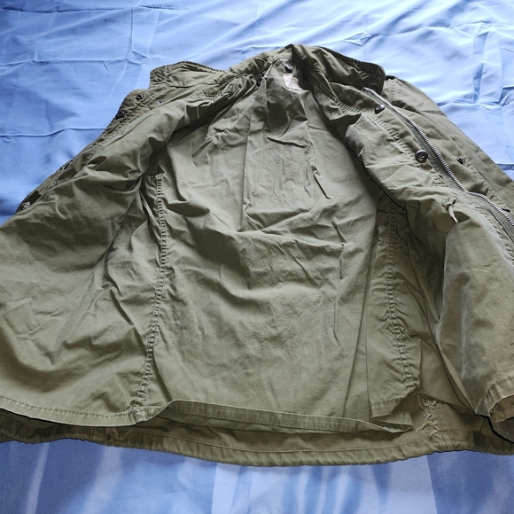 VINTAGE US MILITARY M-65 FIELD JACKET OG 107 OLIVE GREEN SIZE MEDIUM IS USED - Picture 6 of 16